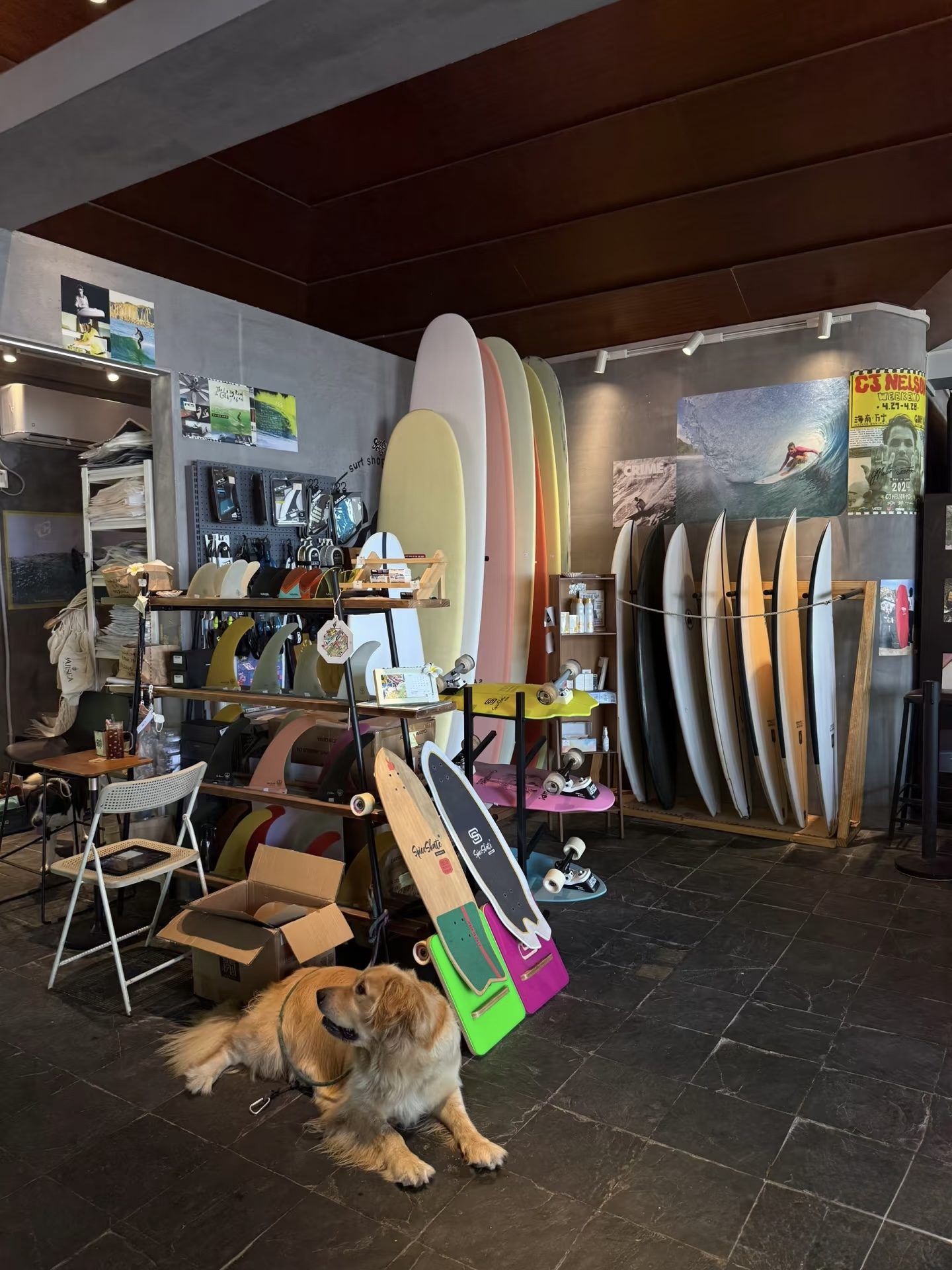 Surf shop interior